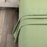 Sfoothome Top Sheet Single - Premium 1500 Ultra-Soft Collection - Wrinkle Resistant, Easy Care (Full, Sage Green) Sfoothome