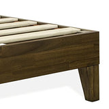 King Size Walnut Platform Bed Frame with Sturdy Hardwood Legs by East West Furniture East West Furniture