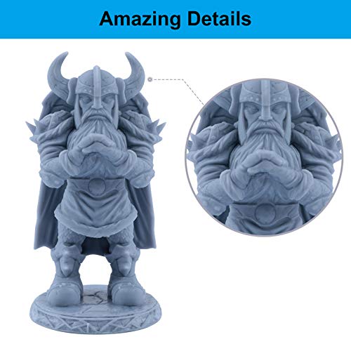 ELEGOO ABS-Like 3D Printer Resin, 405nm UV-Curing LCD Resin High Precision Fast Curing Non-Brittle Standard Photopolymer Resin for LCD Printing Grey 1000G ELEGOO