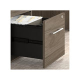 Bush Business Furniture Office 500 U Shaped Executive Desk with Drawers, 72W, Modern Hickory Bush Furniture