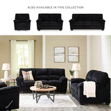 Signature Design by Ashley SimpleJoy Casual Rocker Recliner with Pillow-Top Armrest, Black