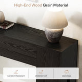 Tribesigns 71-Inch Long Console Table for Entryway, Farmhouse Sofa Console Behind Couch, Entry Table for Hallway, Foyer, Living Room, Black Tribesigns
