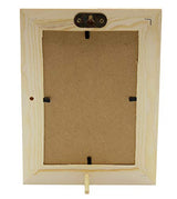 Pack of 12 - Unfinished Solid Pine Wood Picture Frames for Arts & Crafts, DIY Painting Projects - Stand or Hang on The Wall - (6x8 Frame Size Holds Creative Hobbies