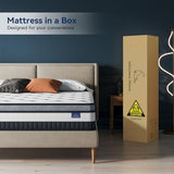 Vesgantti California King Mattress 10 Inch Innerspring Multilayer Hybrid Cal King Size Mattress - Ergonomic Design with Memory Foam and Pocket Spring Mattress - Box Top Series Medium Firm Feel Vesgantti