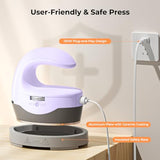 HTVRONT Heat Press H1 Mini Heat Press Machine, Small Heat Press Portable Iron Press Machine for T Shirts, Hats, Heating Transfer Projects (H1 Lavender Purple) HTVRONT