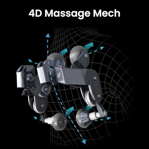 Osaki Vibe 4D l 4D Massage Mechanism l Automatic Body Scan l Deep Calf-Kneading l Space-Saving Technology l 3-Stage Zero Gravity l 32-Cell Full Body Air Massage (Brown) Osaki