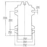 Wilton Cross-Slide Drill Press Vise, 6" Jaw Width & Max Opening, 2" Jaw Depth (Model CS6) Wilton