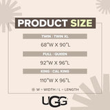 UGG Danielle Full/Queen Comforter Duvet Insert Cooling Lightweight Down Alternative Hypoallergenic Washable Quilted Fluffy Comforter Blanket with Corner Tabs for Duvet Cover, Full/Queen, Bright White UGG