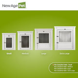 New Age Pet ECOFLEX InnPlace Dog Crate & End Table, Indoor Furniture Style Pet Kennel for Small, Medium, Large & XL Dogs, Durable Composite, Antique White, Small New Age Pet