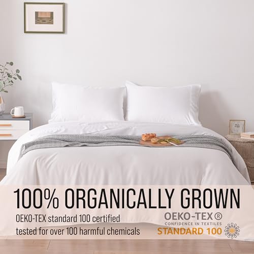 Bella Coterie Luxury Bamboo Viscose King Size Sheet Set | 100% Organically Grown | Ultra Soft | Cooling for Hot Sleepers | 18" Deep Pocket [White] BC BELLA COTERIE