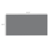 Outsunny 10' x 20' Carport Replacement Top Canopy Cover, UV Resistant and Water Resistant Car Port Portable Garage Tent Cover with Ball Bungee Cords, Dark Gray, Only Cover Outsunny