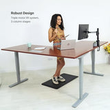 Progressive Desk L Shaped Height Adjustable Standing Desk 78" x 48" - Corner Computer Desk - Electric Stand Up Rising Workstation - Black Frame/Bright Beech Top PROGRESSIVE AUTOMATIONS
