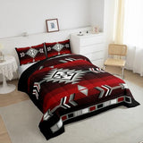 Erosebridal Rustic Western Bedding Sets Full Southwestern Aztec Comforter Set for Men Boys,Farmhouse Bohemian Geometric Bedding Comforter Sets Exotic Ethnic American Native Quilt Duvet 3 Pcs Erosebridal