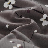 WONGS BEDDING 7 Pieces Bed in a Bag King, Floral Reversible Comforter Set Flower Plum Bedding Set King Size（1 Comforter,2 Pillowcase,2 Pillow Shams,1 Flat Sheet,1 Fitted Sheet） WONGS BEDDING