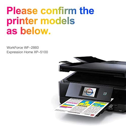 Uniwork Remanufactured 202XL Ink Cartridges Replacement for Epson 202 Ink Cartridges 202XL T202 to use with Workforce WF-2860 Expression Home XP-5100 Printer (1 Black 1 Cyan 1 Magenta 1 Yellow,4 Pack) Uniwork