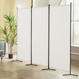 VEVOR Room Divider, 3 Panel Room Dividers and Folding Privacy Screens, Fabric Partition Room Dividers for Office, Bedroom, Dining Room, Study, Freestanding, White VEVOR