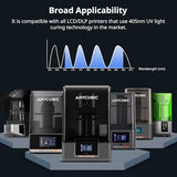 ANYCUBIC 3D Printer Resin, ABS-Like 3.0 Resin for 8K/14K/16K 3D Printing, Strong Strength, High Precision, Low Odor, Wide Compatibility for All LCD Resin 3D Printers (Grey, 1kg)