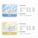 sunflower Comforter Twin Duvet Insert White Twin XL Comforter Down Alternative Filling 100% Cotton Shell All Season for Dorm Hypoallergenic Warm Breathable Noiseless Machine Washable with Corner Taps sunflower