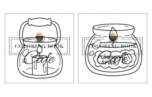 Cozy Autumn: Cute and Cozy Coloring Book for Adults & Teens Featuring Easy and Bold Autumn Designs (Bold and Easy Coloring Books) Majosta