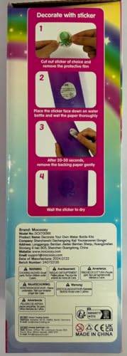 Mocoosy Decorate Your Own Water Bottle Kit for Girls, Art Crafts for Kids Ages 4-6-8-12, Unicorn & Mermaid Diamond Art Painting Toys Summer Craft Activity Birthday Gift Ideas for Girls 5-10 Years Old Mocoosy