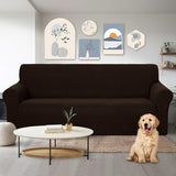 U-NICE HOME Stretch Couch Cover Sofa Cover Washable Sofa Slipcover Furniture Protector for 3 Cushion Couch Sofa Pet Friendly(Sofa, Chocolate) U-NICE HOME