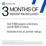 HP DeskJet 2827e Wireless All-in-One Color Inkjet Printer, Scanner, Copier, Best-for-Home, 3 Month Instant Ink Trial Included, AI-Enabled (6W7F5A)