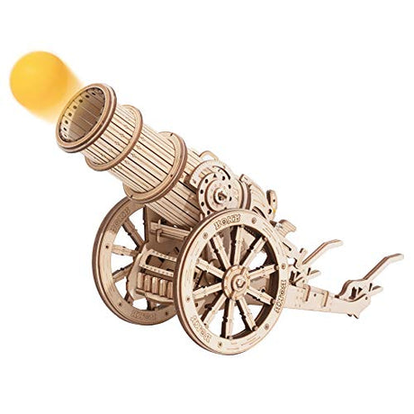 ROKR 3D Wooden Puzzles Model Building Kits Cannon Toys - DIY Wooden Catapult Toys for Kids STEM Educational Projects for Boys/Girls/Adults ROKR