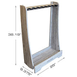 Rush Creek Creations 8-Gun Freestanding Storage Rack for Rifles and Shotguns, Indoor Standing Gun Display Rack, Barn Wood Rush Creek Creations