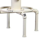 Topower Aged Antique Vintage Industrial Barstool Solid Wood Water Pipe Fire Hydrant Design Cafe Coffee Industrial Bar Stool Set of 2 Antique White Topower