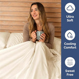 Twin Size 3 Piece Sheet Set - Comfy Breathable & Cooling Bed Sheets Set - Hotel Luxury Bedding for Women, Men, Kids, Teens, Boys & Girls - Deep Pockets, Ultra-Soft, Wrinkle Free - Oeko-Tex - Off White CGK Unlimited