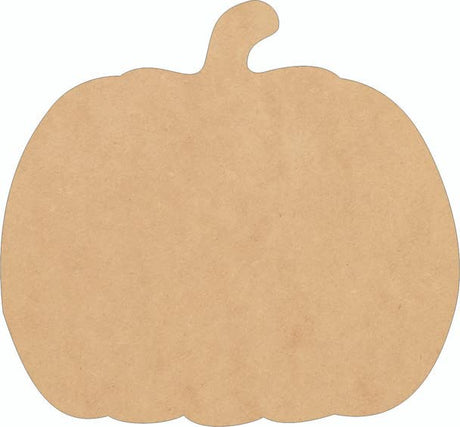 Wooden Fall Pumpkin Shape 5" Cutout, Unfinished Wood MDF 1/8" NEXTCraft