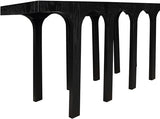 Meridian Furniture 99076Black-T Westfield Collection Art Deco Console Table with Rich Black Oak Finish, Oak Veneer, Mixture of Solid Wood and MDF, 70" W x 18" D x 31" H, Black Meridian Furniture