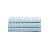 Tommy Bahama - Queen Sheet Set, Super Soft Cotton Percale Bedding with Matching Shams, Tropical Bedding Set, Oeko-Tex Certified (Palmtastic Blue, Queen) Tommy Bahama