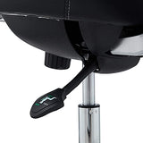 Modway Edge Drafting Chair - Reception Desk Chair - Flip-Up Arm Drafting Chair in Black Modway