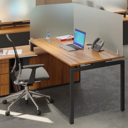 Desk Divider for Students and Desk Privacy Panel. Office Partitions and Ideal Cubicle Light Shield. Frosted Acrylic Clamp-on Desk Partition - 17” W x 18”H Divider VaRoom