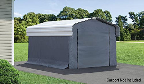 ARROW, Fabric Enclosure Kit for 10 x 15-ft Arrow Carports (Metal carport not included ARROW