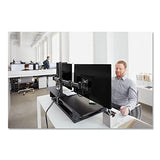 3M Precision Standing Desk, 42" X 23.2" X 6.2" to 20", Black 3M
