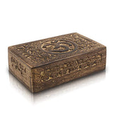 Great Birthday Gift Ideas Handmade Decorative Wooden Jewelry Box Jewelry Organizer Keepsake Box Treasure Chest Trinket Holder Watch Box Storage Lock The Great Indian Bazaar