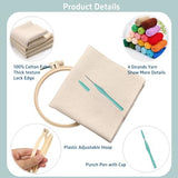 Punch Needle Kits Golden Doodle Dog Easy for Beginners DIY Embroidery Starter Set with Hoop Stress Relief Craft Hobby and Home Decor 20x20cm-4
