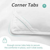 Minoroty Twin Comforter Duvet Insert - All Season Down Alternative Quilted Bed Comforters Twin Size with Corner Tabs - Machine Washable - White Minoroty