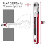 Bates- Mini Ratchet Wrench Screwdriver, 1/4" Magnetic 90 Degree Screwdriver, Low Profile Ratchet, Right Angle Screwdriver Low Profile Screwdriver, Small Ratchet, Angled Screwdriver for Tight Spaces Bates Choice