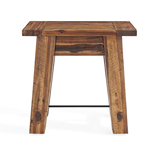 Alaterre Furniture Durango 27" W Industrial Wood End Table