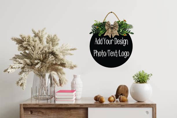 Personalized Custom Wood Signs, 12"x12" 11"x11" Customized Wooden Board Decoration Farmhouse Plank Decor, Personalized Door Signs, Custom Family Sign, Name Date, Custom Rustic Sign for Home KPSheng