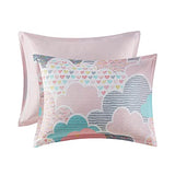 Intelligent Design Kids Comforter Vibrant Fun and Playful Unicorn Print Down Alternative All Season Children Bedding-Set, Girls Bedroom Décor, Twin/Twin XL, Cloud Pink with 2 dec pillows Intelligent Design