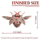 NovnZodiex 3D Metal Puzzles for Adults,Cute Red Ladybug 3D Model Building Puzzle Kits,Insect Animal Themed Design,Brain Teaser DIY Puzzle Crafts Kits Creative Ornament,Need Assembly (Ladybug)