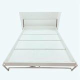 Pemberly Row Modern Engineered Wood Flexible Slat System Dual-Mounted Queen Murphy Bed 65-inch Space-Saving in White Pemberly Row