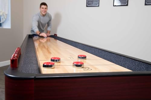 Hathaway Challenger Shuffleboard, Dark Cherry, 9-Feet - WoodArtSupply