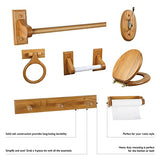 Design House 561183 Dalton Rustic Towel Bar for Bathroom Kitchen Closet, 18 inch, Honey Oak Design House