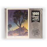 MyPuzzle Joshua Tree National Park: Into The Evening, Vintage Poster - Premium 1000 Piece Jigsaw Puzzle for Adults MyPuzzle.com