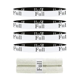Meatykui 4 Pieces Bed Sheet Organizer and Storage Size Label Bands, Elastic Linen Labels for Bed Sheet Sets, Elastic Bedding Bands for Organizing The Linen Closet(Full 4Pcs) Meatykui